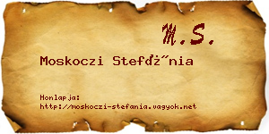 Moskoczi Stefánia névjegykártya